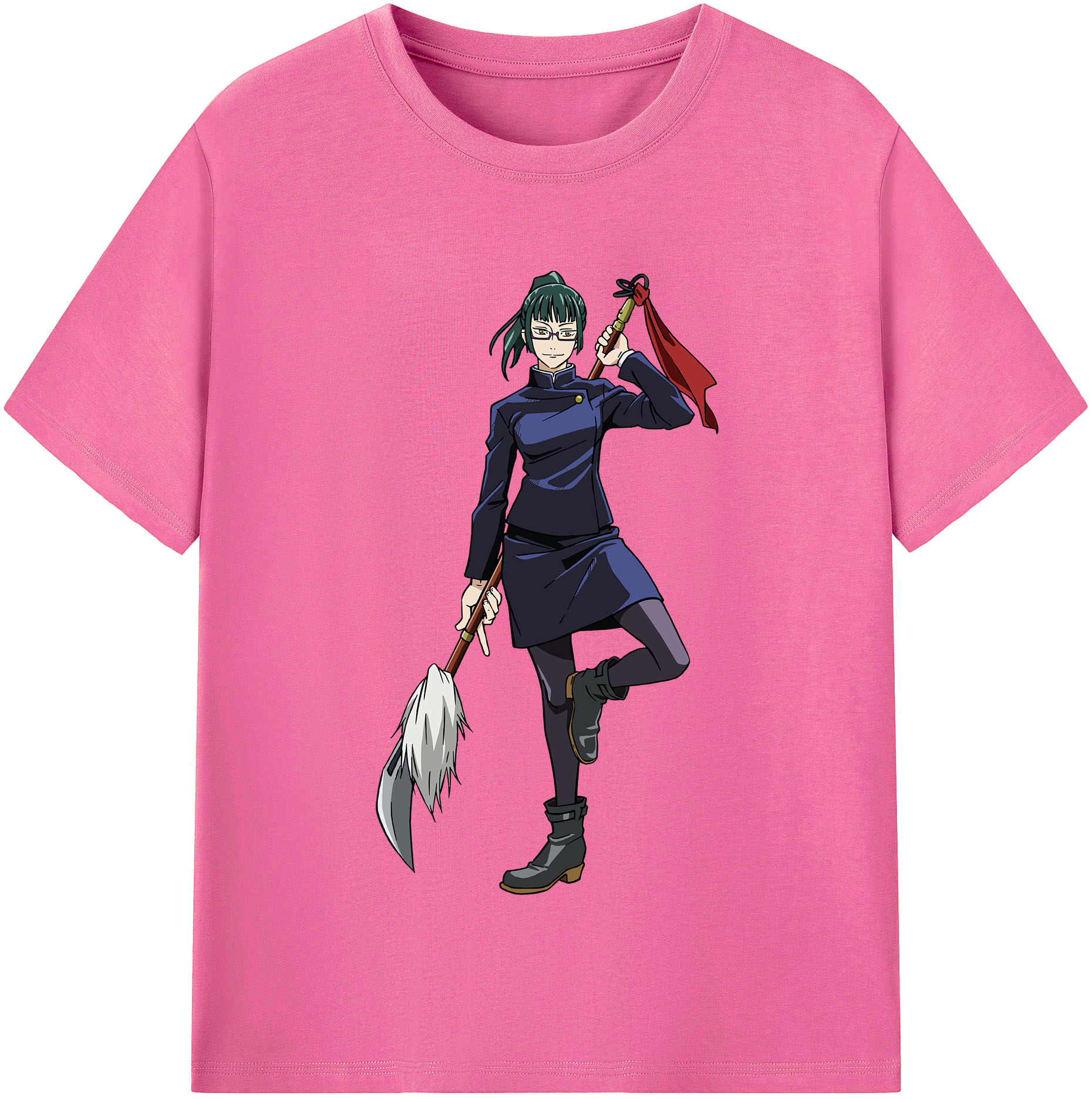 （画像用） 呪術廻戦 Jujutsu Kaisen レディースカジュアルプリントTシャツ（綿100％）
